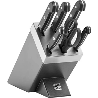 Obrázek Zwilling 1002455 Gourmet Samoostřící blok na nože, 7dílná sada, šedá