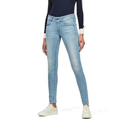 Obrázek G STAR Dámské Lynn Mid Waist Skinny Jeans, Modrá (Lt Aged D06746 6553 424)