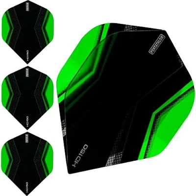 Obrázek abcdarts Unisex dospělí Pentathlon Hd150 Xwing Dart Flights, zelená, klasická EU