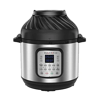 Obrázek Elektrický multifunkční hrnec 11 v 1 Instant Pot Duo Crisp + Air Fryer 5,7 l tlakový hrnec, fritéza, pomalý parní přístroj sous vide, dehydrátor s funkcí grilování, udržování teploty a pečení