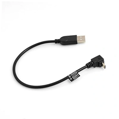 Obrázek SYSTEM S Micro USB kabel 90 úhel nahoru adaptér datový nabíjecí 27 cm