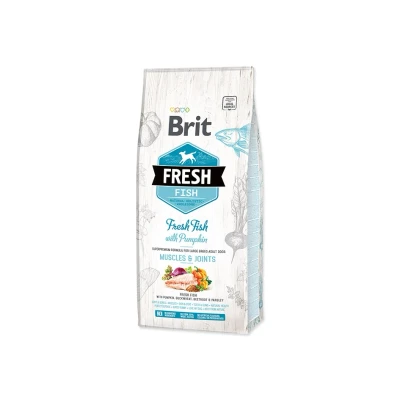 Obrázek BRIT Fresh Fish with Pumpkin Adult Large Muscles &amp; Joints 12kg
