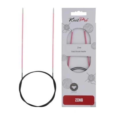 Obrázek KnitPro K47091 kruhová pletací jehla, kov, růžová, 60 cm / 2 mm