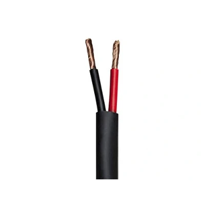 Obrázek Monoprice Lautsprecherkabel/Kabel, 15 m, 12 AWG, 2 Leiter, CMP bewertet, UL Plenum 100% reines Kupfer mit farbcodierten Leitern, Nimbus Serie, Schwarz