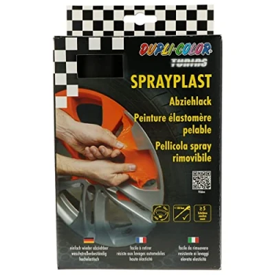 Obrázek DUPLI COLOR Sada 388101 Spray plast černý matný 2 x 400 ml
