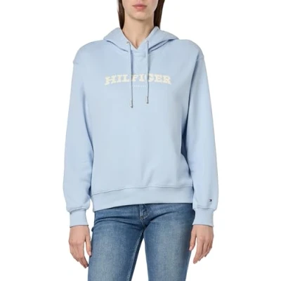 Obrázek Tommy Hilfiger Dámská mikina s kapucí, Modrá (Breezy Blue)