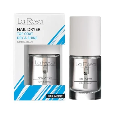 Obrázek La Rosa NAIL Medic DRYER, TOP COAT prostředek na sušení a lesk nehtů 10 ml