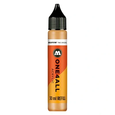 Obrázek Molotow ONE4ALL Refill Acryl, barva 208 okrově hnědá světlá 30 ml, náhradní inkoust pro permanentní popisovače