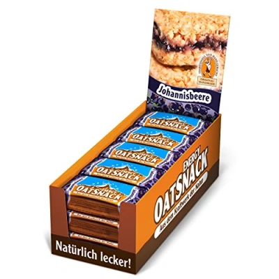 Obrázek Davina Energy OatSnack tyčinka rybíz ovesné vločky sacharidová tyčinka, ruční výroba, 15 x 65 g tyčinka/box (975 g)