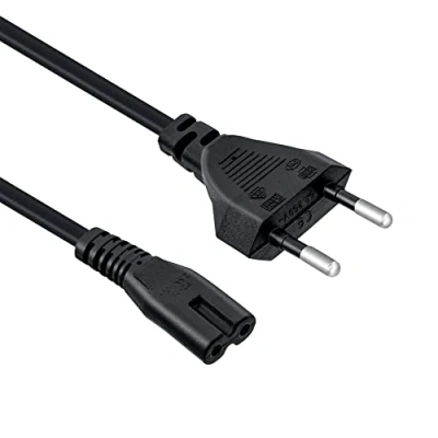 Obrázek Mcbazel 3m černý síťový kabel, Euro zástrčka C7 2pólový kabel pro PS5 / PS4 PS3 Xbox série X/S