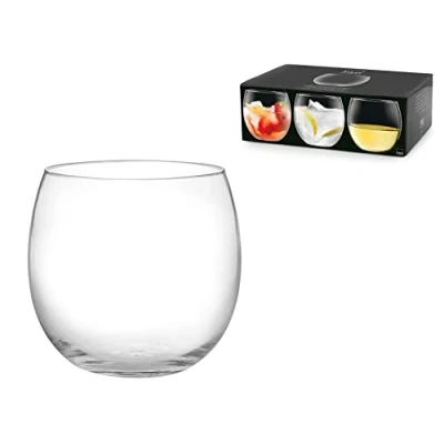 Obrázek H&amp;h set 6 bicchieri bubbly in vetro trasparente cc 320