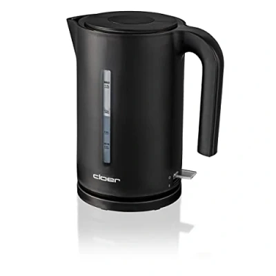 Obrázek Cloer Rychlovarná konvice 4110, 2200 W, velký ukazatel hladiny vody, filtr vodního kamene, ochrana proti chodu nasucho a přehřátí, 1,7 litru, černá