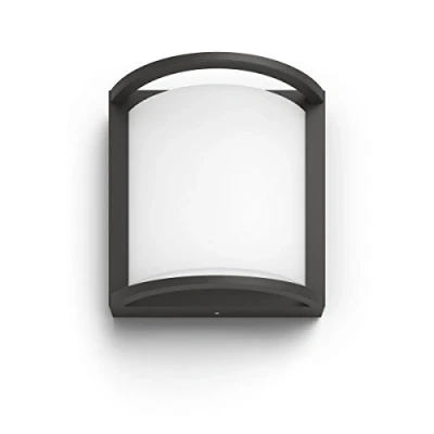 Obrázek Philips myGarden Wandleuchte Samondra LED Licht [Anthrazit] Kaltweiß 4000K für Garten und Terrasse