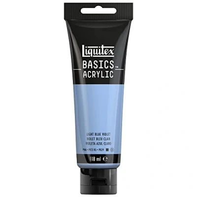 Obrázek Liquitex Akrylová barva 8870052 Basics modrofialová světlá 118ml tuba, stálá na světle, střední viskozita, hedvábně lesklá, monoigmentovaná, archivní kvalita