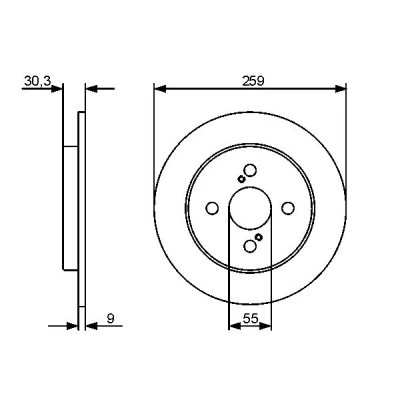 Obrázek Bosch Automotive 986479420 brzdový kotouč