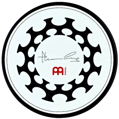Obrázek Meinl Cymbals Tácek na bubny Thomas Lang Drum Practice Pad 6 palců (15,24 cm) cvičný tah Medium Rebound, přirozený pocit ze hry bicí příslušenství, bílá (MPP TL)