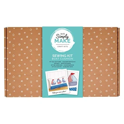 Obrázek Simply Make DSM 106024 Create Your Own Cushion With Boats, Sea or Naval Theme, Sewing Kit Näh Set, Stoff, Nicht Zutreffend