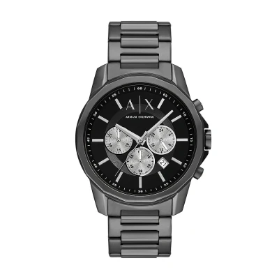Obrázek Armani Exchange Banks Hodinky se stopkami, Muži, Velikost: One Size, Gunmetal