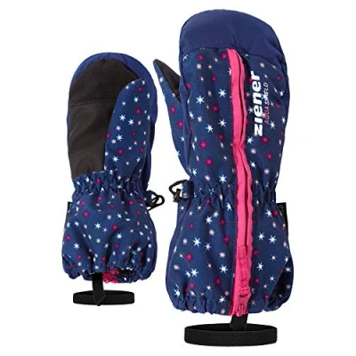 Obrázek Ziener Lyžařské rukavice Baby LANGELO AS MINIS glove / zimní sport vodotěsné, prodyšné, potisk sněhové vločky (potisk vločky), 98 cm