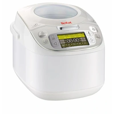 Obrázek Tefal RK8121 multifunkční hrnec 45 v 1 automatických programů vaření zpožděný start funkce udržování teploty velká kapacita (5 l) ušlechtilá ocel LCD displej kniha receptů a