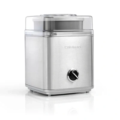 Obrázek Cuisinart Deluxe výrobník zmrzliny jogurtu Frozen a sorbet Maker domácí dezerty snadné použití doma hotovo za 25 minut kapacita 2 l stříbrná ICE30BCU