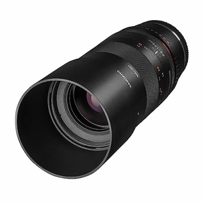 Obrázek Samyang MF 100mm F2. 8 Makro pro Sony E Macro Teleobjektiv Mount, vhodný APS C a plný formát, manuální zaostření, A6100, A6400, A6600, A6500, A1, A7S III, A7C II R