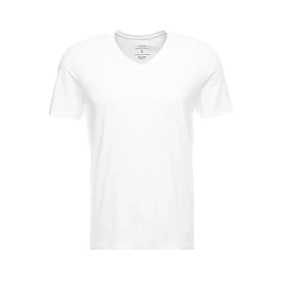 Obrázek Armani Exchange Pánské tričko Pima Cotton V Neck, bílá
