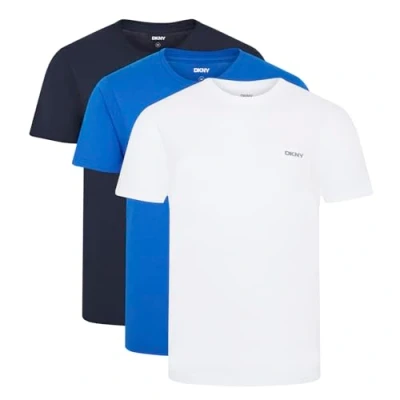 Obrázek DKNY Pánské Giants tričko (balení 3 ks), Námořnická modrá / bílá/modrá, XL