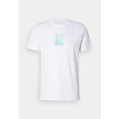 Obrázek Calvin Klein Jeans Brush Stroke Graphic TEE Triko s potiskem, Muži, Velikost: Medium, Bright white