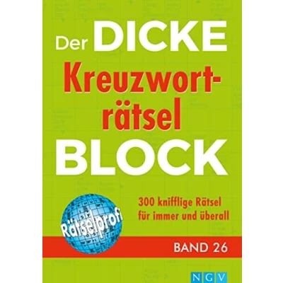 Obrázek Der dicke Kreuzworträtsel Block Band 26: 300 knifflige Rätsel immer und überall