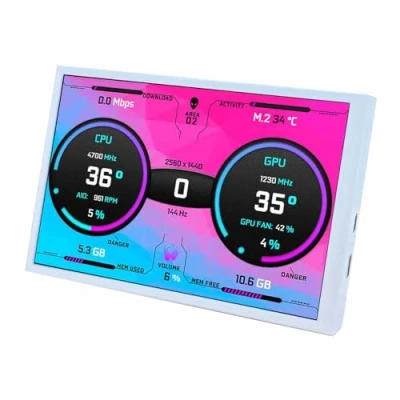 Obrázek VSDISPLAY 8 palců 1280 x 800 Mini HDMI IPS LCD monitor pro AIDA64 DIY CPU GPU teplota počítačový