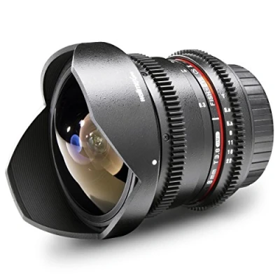 Obrázek Walimex pro 8 mm f/3,8 Fish Eye II VDSLR objektiv (vč. odnímatelného protisvětla bl.) bajonet objektivu Sony Alpha