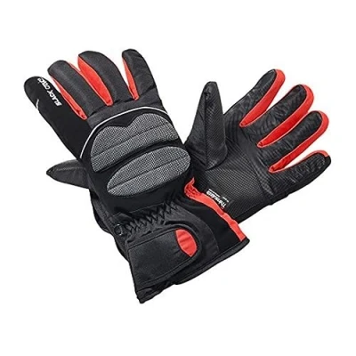 Obrázek Black Crevice Lyžařské rukavice pro dospělé, černé/červené, M