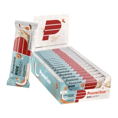 Obrázek Powerbar Ride Energy Peanut Caramel 18 x 55 g uhlohydrát proteinová tyčinka hořčík bez kolagenu