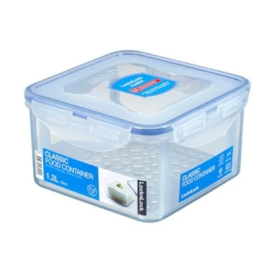 Obrázek LocknLock PP Classic dóza na uchovávání potravin s servírovací vložkou, 1,2 l, 155 x 87 mm, 100% vzduchotěsná a vodotěsná, chytrý uzavírací systém, zásoby lednice mrazicí přihrádka