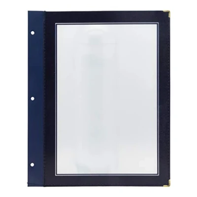 Obrázek Securit Wood fly shield range A4 jídelních lístků vložky pro oboustranné 5er. Sada, modrá