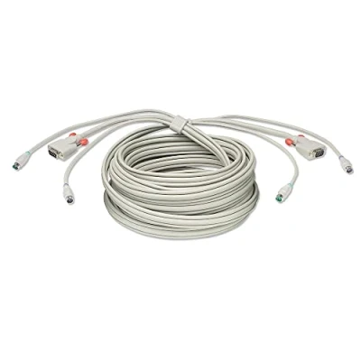Obrázek LINDY 33712 Monitor/myš/klávesnice kombinovaný kabel CPU Switches, 2 m