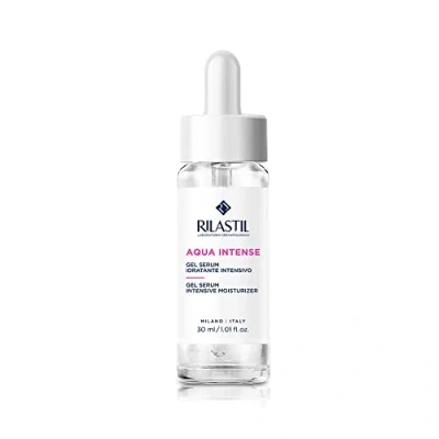 Obrázek Rilastil Gelové sérum Intense, intenzivní hydratační účinek proti polluci s kyselinou hyaluronovou, hedvábná textura, vhodné pro všechny typy pleti, balení 30 ml