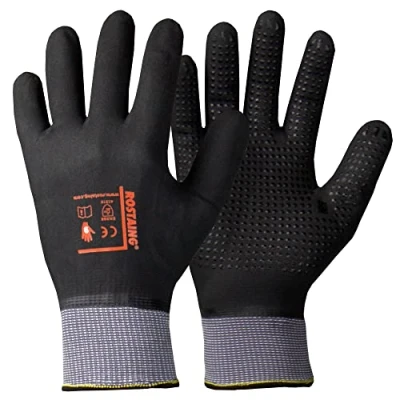 Obrázek ROSTAING Handschuhe MAXIPRO Arbeitshandschuhe Schutzhandschuhe Ideal für alle Arbeiten in nassen und/oder fettigen Umgebungen