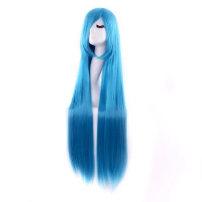 Obrázek MapofBeauty 40&quot; anime kostým dlouhé rovné Cosplay paruka party (azurová)