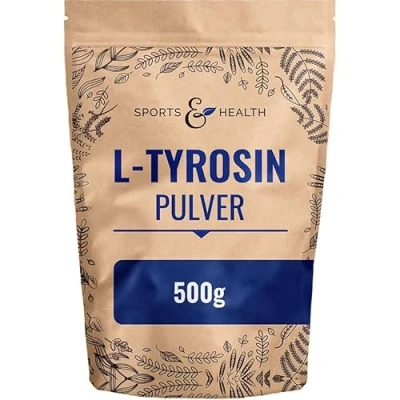 Obrázek Tyrosinový prášek 500 g 1,5 L tyrosinu v denní dávce s extra odměrkou vlastní výroba tyrosin