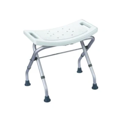 Obrázek Msv 140703 stolička do sprchy skládací nastavitelná Bílá 51 x 44 42,5 cm