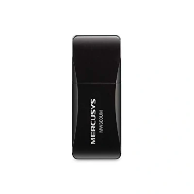 Obrázek MERCUSYS MW300UM WLAN Adapter, WiFi Stick bis zu 300MBit/s, 2,4GHz, Mini Größe, geeignet für Windows 10/8/7/XP, WPA und WPA2 Verschlüsselungs Standard