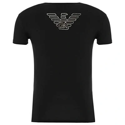 Obrázek Emporio Armani Herren T Shirt 111035 9A725, Rundhalsausschnitt, Schwarz , M