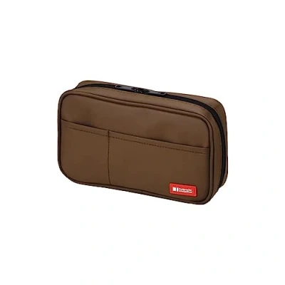 Obrázek Lihit Lab Penál s dvojitým zipem, černý, standard: 7,9 x 2,0 4,7&quot;