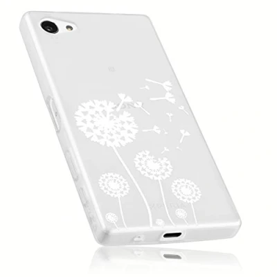 Obrázek Obal mumbi kompatibilní s Sony Xperia Z5 Handy Case pouzdro na mobil motivem pampelišky, průhledný