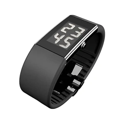 Obrázek Rosendahl RS43103 Black Rubber Strap LCD Watch, černá/černá, Náramek