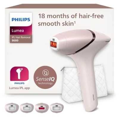 Obrázek Odstraňovač chloupků Philips Lumea IPL 9000 Series BRI957 bezdrátové odstraňování na bázi světla pro dlouhotrvající hladkou pokožku vč. 4 nástavců tělo, obličej, podpaží, oblast bikin