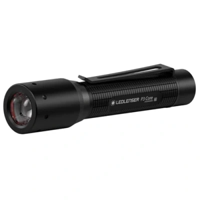 Obrázek Ledlenser Kapesní svítilna P3 Core, světlo na míru díky Advanced Focus System s 90 lumeny, doba provozu 6 hodin, ultra kompaktní a lehká, outdoorová &amp; kempování, 1 ks.