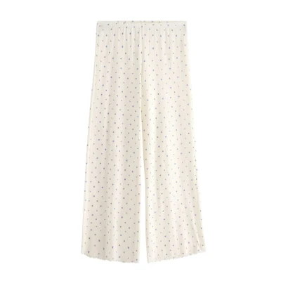 Obrázek Lindex WIDE Pointelle Pyžamový spodní díl, Ženy, Velikost: 34, Off white
